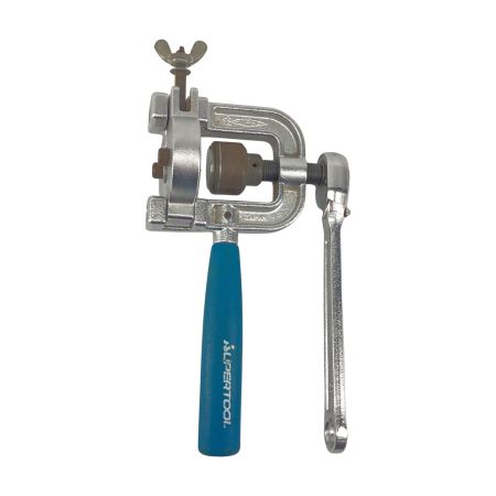 SUPERTOOL フレキ管ツバ出し工具 TH406R ブルー×シルバー