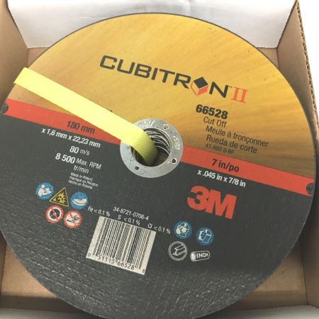  3M １８０ｍｍ　切断砥石 25枚入 3M ｷｭｰﾋﾞﾄﾛﾝ2 切断砥石 PN66528