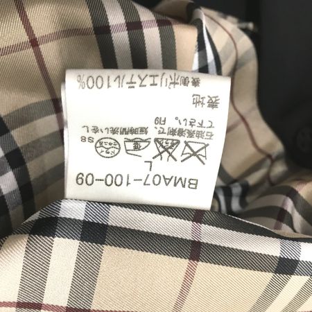  BURBERRY BLACK LABEL バーバリーブラックレーベル トレンチコート ノバチェック L BMA07-100-09 ブラック