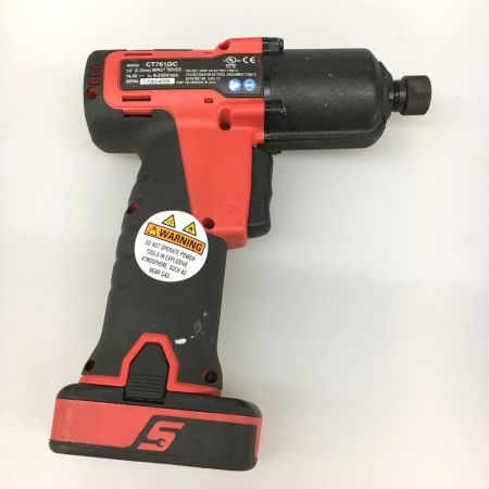  Snap-on スナップオン 1/4" コードレスインパクトドライバ 14.4v CT761QC レッド 充電池1個付