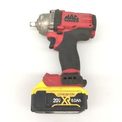 △△ MAC TOOLS マック 1/2インチ ブラシレスインパクトレンチ MCF894 レッド コードレス式 20V バッテリー1個付 Bランク