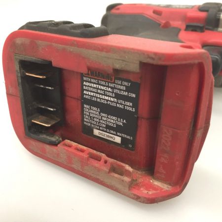  MAC TOOLS マック 1/2インチ ブラシレスインパクトレンチ MCF894 レッド コードレス式 20V バッテリー1個付