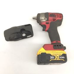△△ MAC TOOLS マック 3/8インチ ブラシレスインパクトレンチ MCF891 レッド コードレス式 18V バッテリー1個付 Bランク