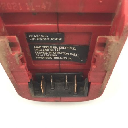  MAC TOOLS マック 3/8インチ ブラシレスインパクトレンチ MCF891 レッド コードレス式 18V バッテリー1個付