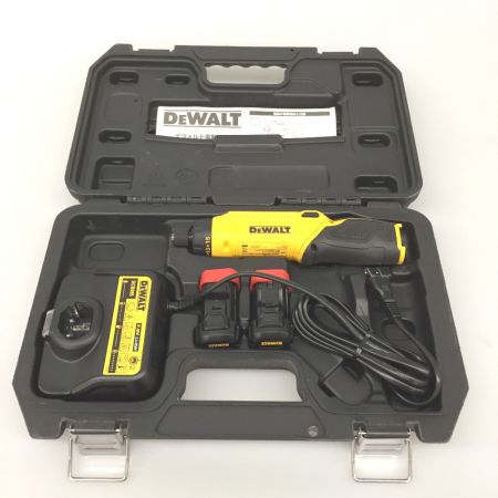  DEWALT コードレス電動ドライバー DCF680G2 イエロー 7.2V 充電器・充電池2個・ケース付