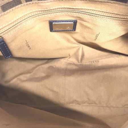  FENDI フェンディ ズッカ柄 2WAY ショルダーバッグ キャンバス×エナメル 2415-8BR607-ARN-098 ブラウン