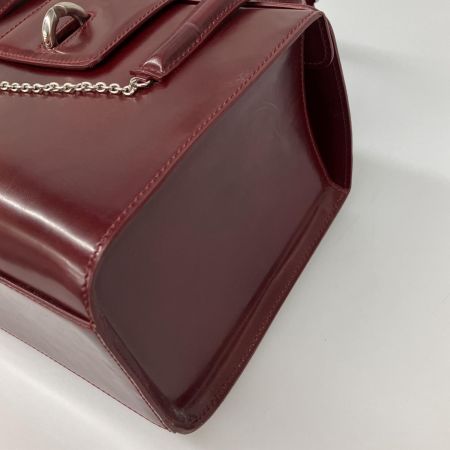  Cartier カルティエ パンテール マストライン ボックス型ハンドバッグ アズキ