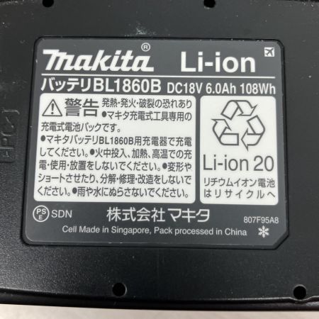  MAKITA マキタ バッテリー 18v 6.0Ah BL1860B