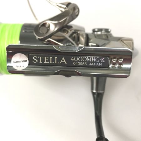  SHIMANO シマノ スピニングリール 22ステラ 4000MHG-K 4000MHGK ブラック 箱、ライン付