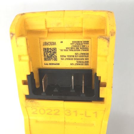  DEWALT デウォルト　3/8　コードレスラチェット　充電池1個付 dcf503e イエロー