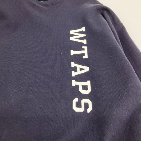 wtaps ダブルタップス 23SS カレッジロゴ クルーネックスウェット 4 231ATDT-CSM02 ネイビー