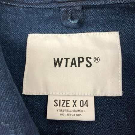  wtaps ダブルタップス 23SS WCPO LS COTTON DENIM 231WVDT-SHM01 長袖デニムシャツ 04 ネイビー