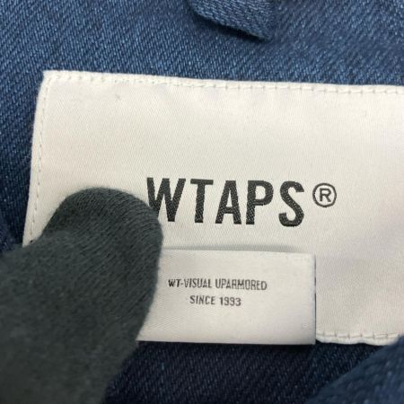  wtaps ダブルタップス 23SS WCPO LS COTTON DENIM 231WVDT-SHM01 長袖デニムシャツ 04 ネイビー