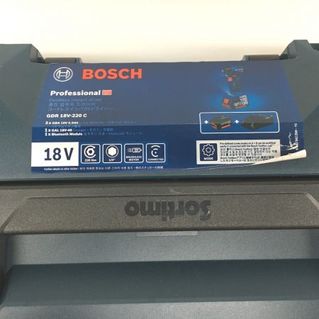  BOSCH ボッシュ インパクトドライバー　18V　充電器・充電池2個・ケース付 GDR 18V-220