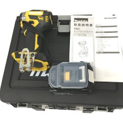 △△ MAKITA マキタ 充電式インパクトドライバ 18v　充電池1個 BL1860B(充電回数1回)付 TD173D イエロー Aランク