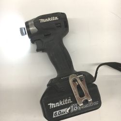 △△ MAKITA マキタ 18V 充電式インパクトドライバ  BL1860Bバッテリー　1個付き TD173D ブラック Bランク