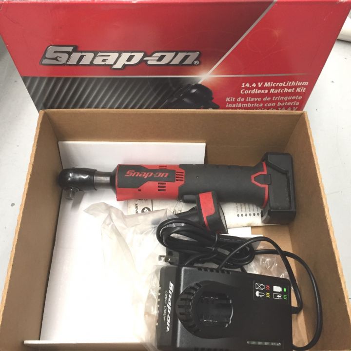 Snap-on スナップオン 14.4V マイクロリチウム 3/8 コードレス ラチェットセット CTRJ761C  レッド｜中古｜なんでもリサイクルビッグバン