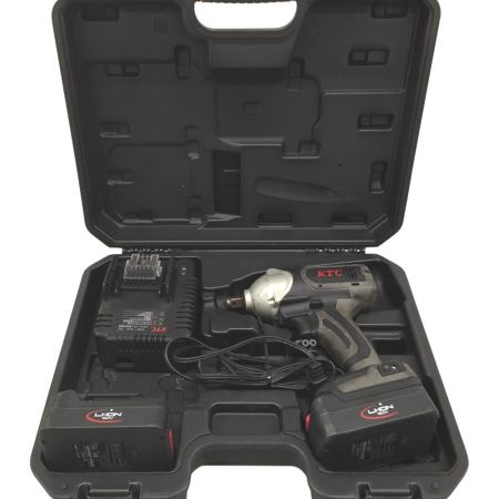  KTC ケーティーシー 12.7sq.コードレストルクリミットインパクトレンチ 充電器・充電池1個・ケース付 JAE411 ブラック