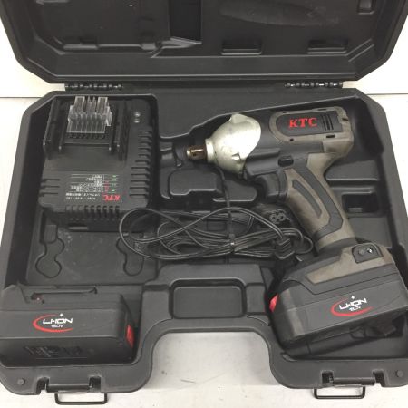  KTC ケーティーシー 12.7sq.コードレストルクリミットインパクトレンチ 充電器・充電池1個・ケース付 JAE411 ブラック