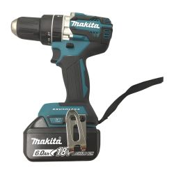 △△ MAKITA マキタ 18v　充電式ドライバドリル  6ah 充電池1個付 コードレス式  HP484D Aランク
