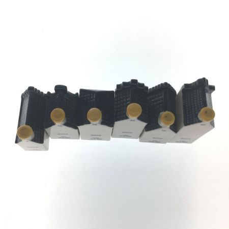  KLMオランダ航空 ミニチュア デルフトブルーハウス BOLS 6点セット