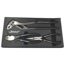 △△ Deen ペンチ ニッパー ポンププライヤー 3ピースセット  DNWP1625GRN Bランク