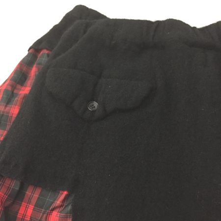  COMME des GARCONS コムデギャルソン  パンツ  SIZE XS  1L-P015 レッド×ブラック