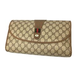 △△ GUCCI グッチ GG スプリーム シェリーライン オールドグッチ クラッチバッグ 89.01.031 Cランク