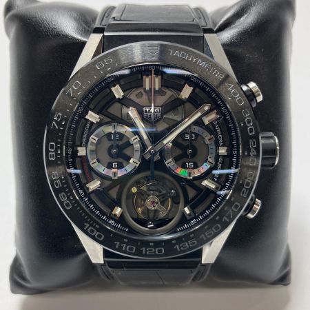  TAG HEUER タグホイヤー TAG HEUER　タグホイヤー　カレラ トゥールビヨン クロノグラフ　CAR5A8Y.FC6377 CAR5A8Y.FC6377 自動巻き メンズ 腕時計 箱・取説有