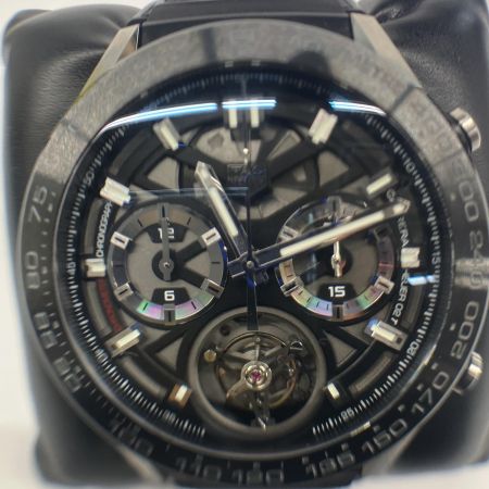  TAG HEUER タグホイヤー TAG HEUER　タグホイヤー　カレラ トゥールビヨン クロノグラフ　CAR5A8Y.FC6377 CAR5A8Y.FC6377 自動巻き メンズ 腕時計 箱・取説有