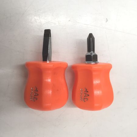  MAC TOOLS マック ペンタグリップスクリュードライバー プラスマイナス8本セット オレンジ