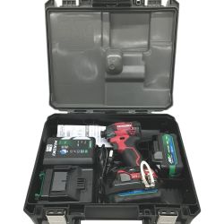 △△ HiKOKI ハイコーキ インパクトドライバ 充電器・充電池2個・ケース付 WH36DD レッド Aランク