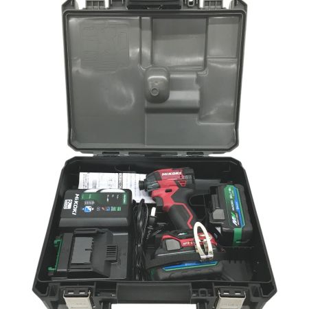  HiKOKI ハイコーキ インパクトドライバ 充電器・充電池2個・ケース付 WH36DD レッド