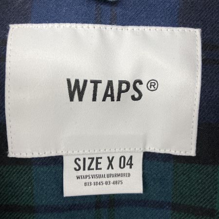  wtaps ダブルタップス オーバー シャツ コットン フランネル テキスタイル チェック 04 221TQDT-SHM02 グリーン
