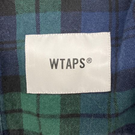  wtaps ダブルタップス オーバー シャツ コットン フランネル テキスタイル チェック 04 221TQDT-SHM02 グリーン