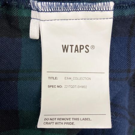  wtaps ダブルタップス オーバー シャツ コットン フランネル テキスタイル チェック 04 221TQDT-SHM02 グリーン