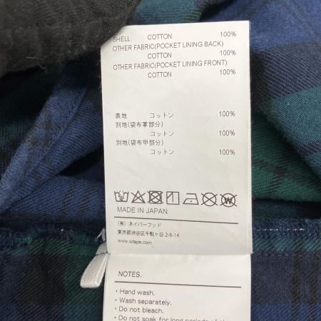  wtaps ダブルタップス オーバー シャツ コットン フランネル テキスタイル チェック 04 221TQDT-SHM02 グリーン