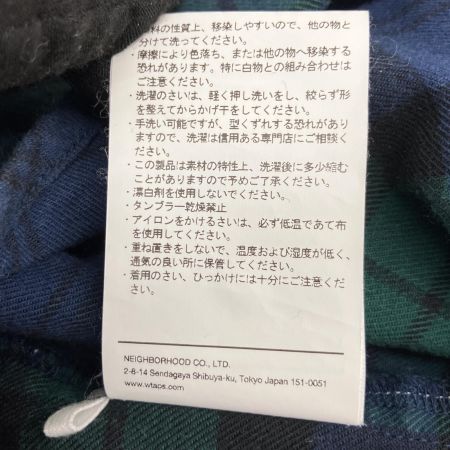  wtaps ダブルタップス オーバー シャツ コットン フランネル テキスタイル チェック 04 221TQDT-SHM02 グリーン