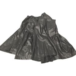 △△ COMME des GARCONS コムデギャルソン AD2024 アシンメトリーフェイクレザースカート GN-S001 ブラック Aランク