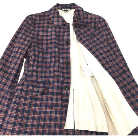   ブラックコムデギャルソン 丸襟テーラードジャケット チェック AD2018 M 1C-J020