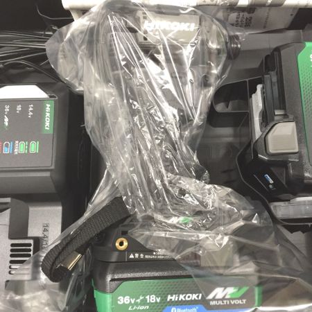  HiKOKI ハイコーキ インパクトドライバ 36ｖ 充電器・充電池2個・ケース付 WH36DD 2XHBSZ ブラック