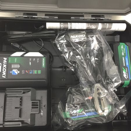  HiKOKI ハイコーキ インパクトドライバ 36ｖ充電器・充電池2個・ケース付 WH36DD グリーン