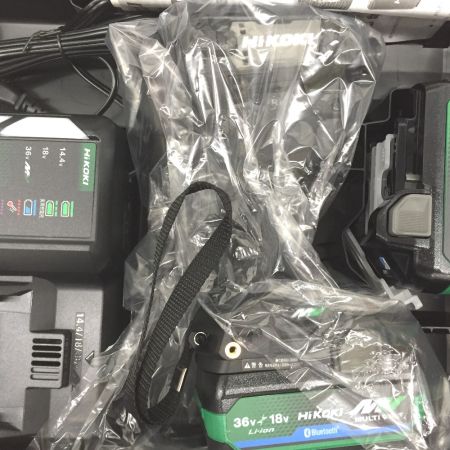  HiKOKI ハイコーキ インパクトドライバ 36ｖ充電器・充電池2個・ケース付 WH36DD グリーン
