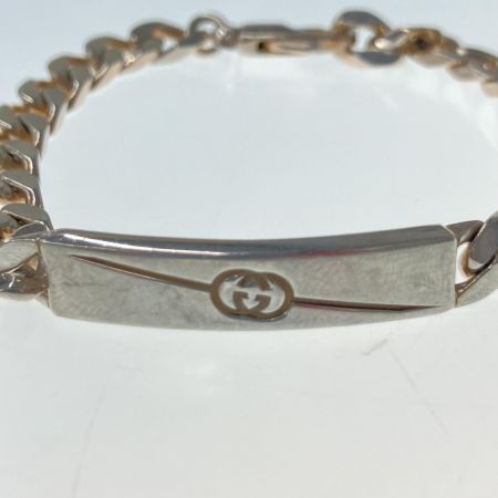  GUCCI グッチ ダイアゴナル インターロッキングG ブレスレット 774054 J8400