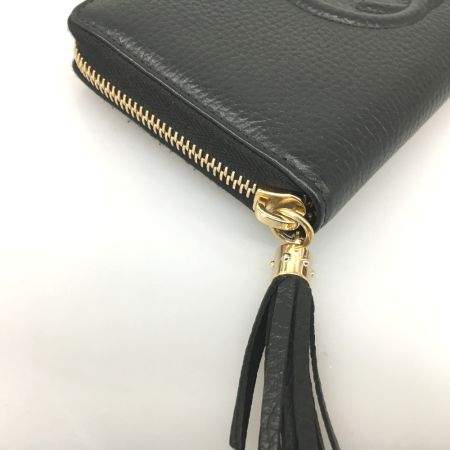 GUCCI グッチ レザーラウンドファスナー長財布 ソーホー SOHO アウトレット 598187 ブラック
