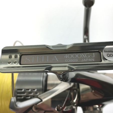  SHIMANO シマノ スピニングリール 18ステラ 4000XG 03809 箱、ライン付