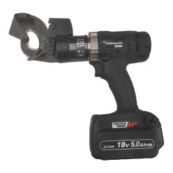 △△ Panasonic パナソニック ケーブルカッター  充電池1個付 コードレス式 14.4V 18V  EZ45A7 ブラック Aランク