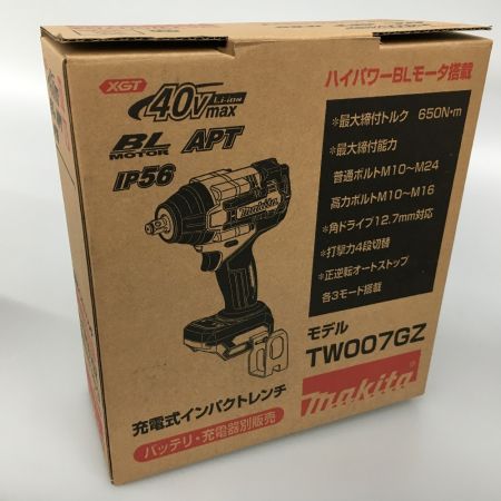  MAKITA マキタ 40Vmax 充電式インパクトレンチ 本体のみ TW007GZ ブルー