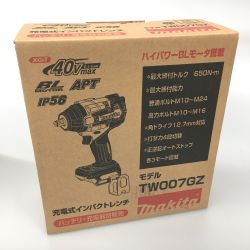 △△ MAKITA マキタ 40Vmax 充電式インパクトレンチ 本体のみ TW007GZ ブルー Sランク