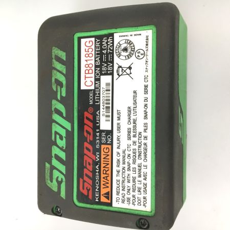  Snap-on スナップオン コードレスインパクトレンチ  CT8810AG グリーン 18V 3/8” 充電池1個付